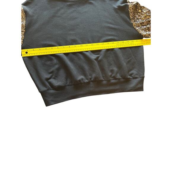 Karen Kane Petites Black Sequin Sleeves Chic Top Size MP - Picture 8 of 8
